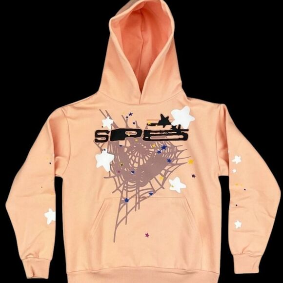 Sp5der SP5 Hoodie Sweatshirt Bellini Peach | Spider Worldwide - Picture 4 of 4